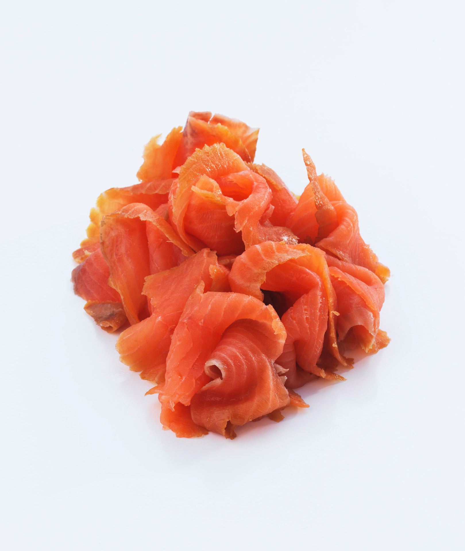 Cold-smoked Norwegian salmon sliced thin